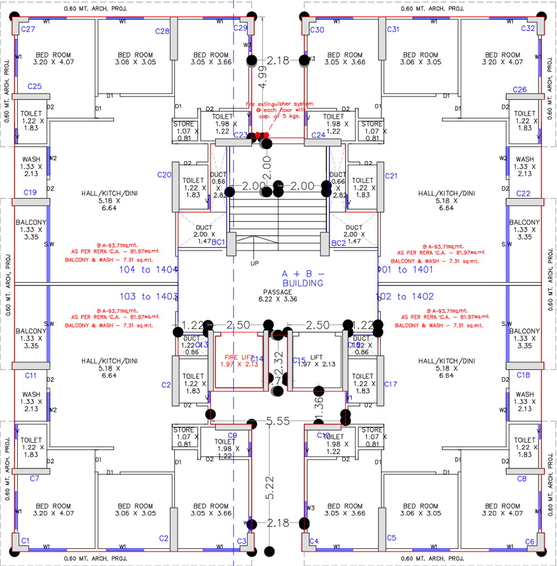 Floor Plan of Beacon Saundarya Twin in Variav, Surat - Image 71704