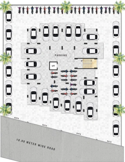 Master Plan of Krishnai Luxuria in Indira Nagar, Nashik - Image 72111