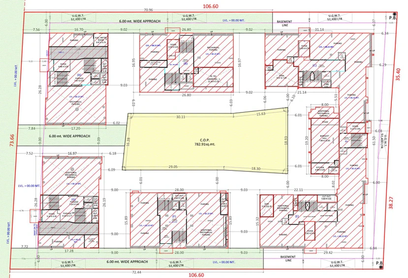 Master Plan of Jahan Kelly La Maison in Vanakala, Surat - Image 71661