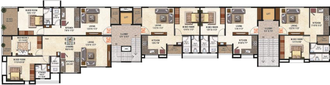 Floor Plan of Ravi Aakar Omkaar Residency in Anandvalli, Nashik - Image 71822