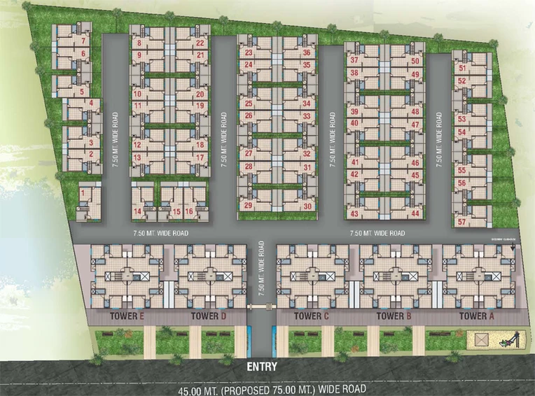 Master Plan of Ananta Ashtha in Waghodia Road, Vadodara - Image 103464