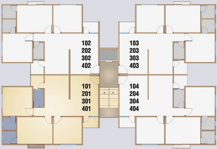 Floor Plan of Ananta Lifestyle in Ajwa Road, Vadodara - Image 102789