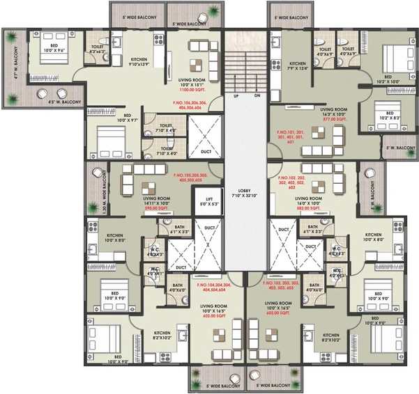 Floor Plan of Sakar Plaza in Adgaon, Nashik - Image 71782