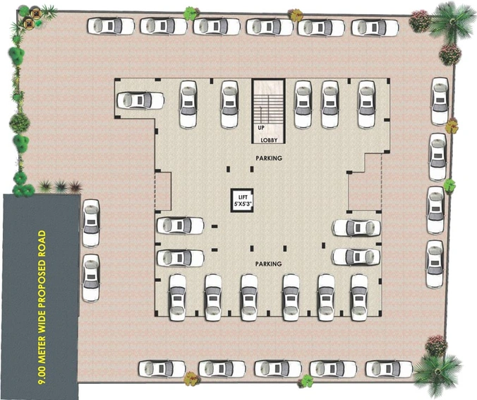 Master Plan of Sakar Plaza in Adgaon, Nashik - Image 71783