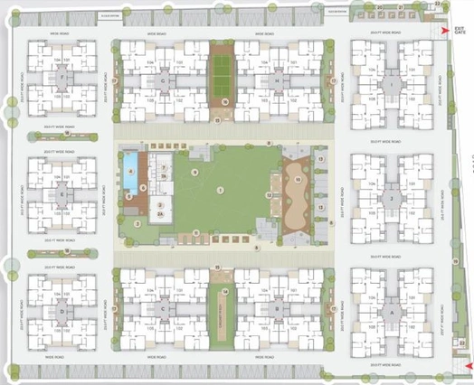 Master Plan of Shilp Shaligram in Vastrapur, Ahmedabad - Image 70196