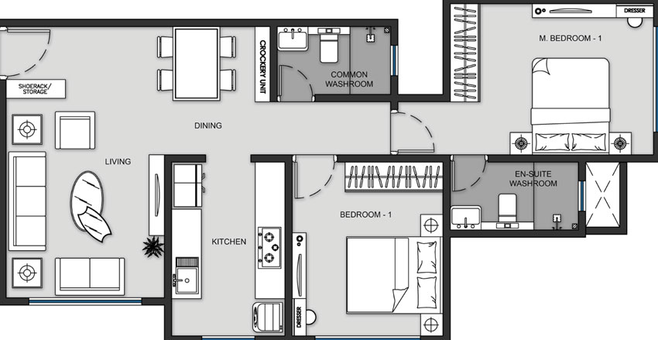2 BHK Flat in MICL Insignia in Vile Parle West, Mumbai - Image 447372