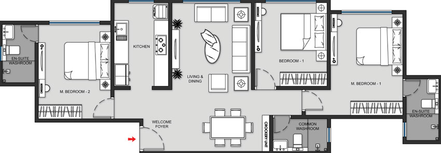 3 BHK Flat in MICL Insignia in Vile Parle West, Mumbai - Image 447373