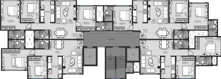 Floor Plan of MICL Insignia in Vile Parle West, Mumbai - Image 23848