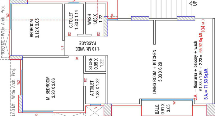2 BHK Flat in Anmol Shatabdi Heritage in Variav, Surat - Image 589868