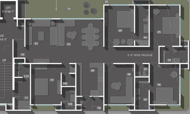 Floor Plan of Prapti Springs Exotica 3 in Vasna Bhayli Main Road, Vadodara - Image 71352