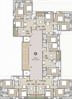 Floor Plan of Shaligram Pride in Shela, Ahmedabad - Image 72901