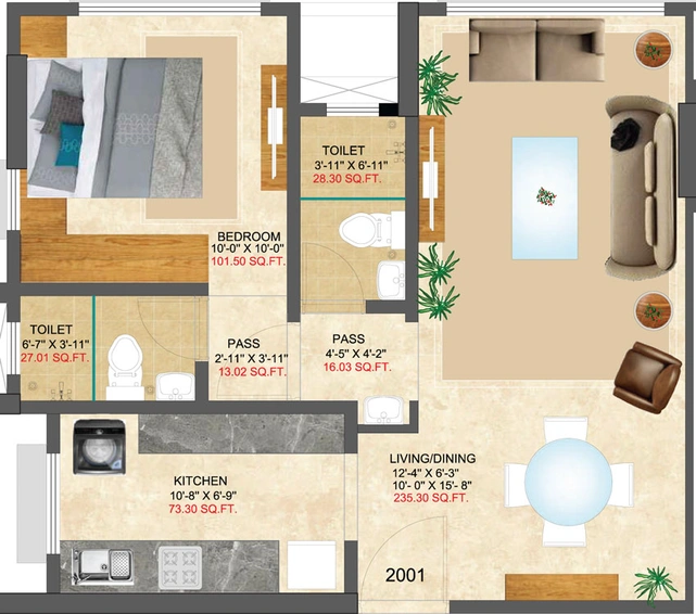 1 BHK Flat in Mangalmurti Sai Aradhya in Dadar West, Mumbai - Image 447559