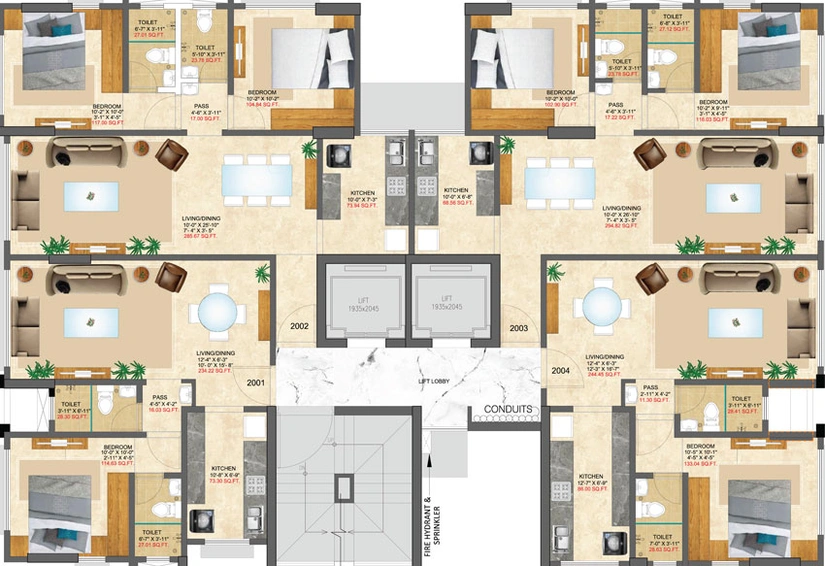 Floor Plan of Mangalmurti Sai Aradhya in Dadar West, Mumbai - Image 23932