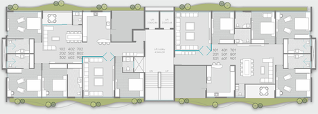 Floor Plan of Raamah Palacio 2 in Alkapuri, Vadodara - Image 101895