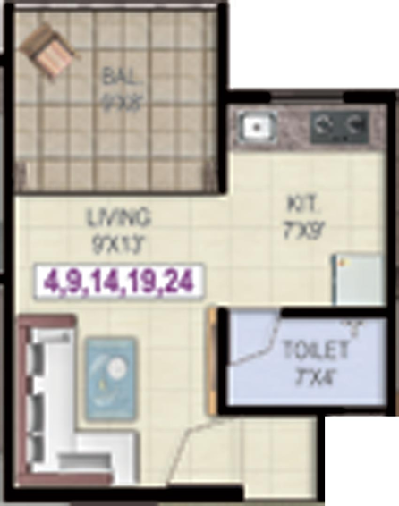 1 RK Flat in Balaji Siddhi Sankul in Satpur Colony, Nashik - Image 591578