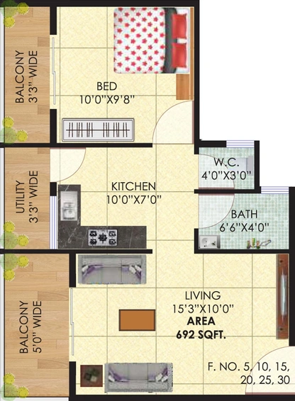 1 BHK Flat in Fourth Dimension Ishna in Adgaon, Nashik - Image 590011