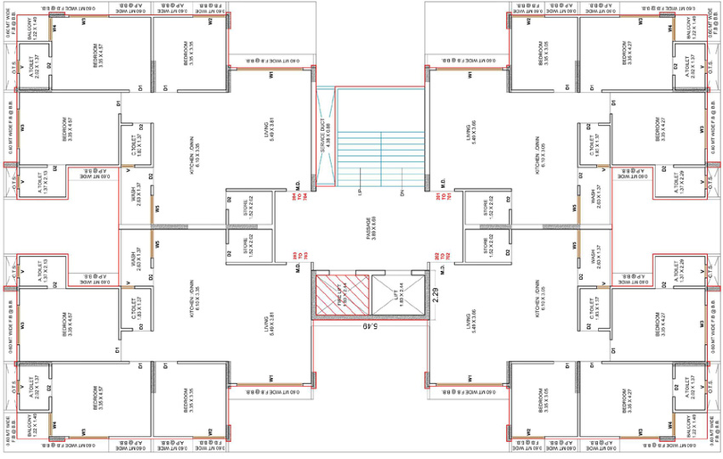 Floor Plan of Dobariya Avkash 2 in Dabholi, Surat - Image 71651
