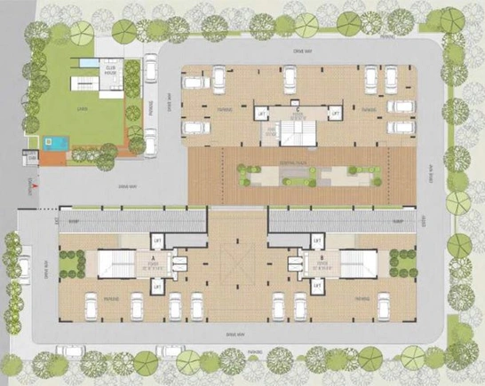 Master Plan of Vishwa Lake Iksa in Naranpura, Ahmedabad - Image 72458