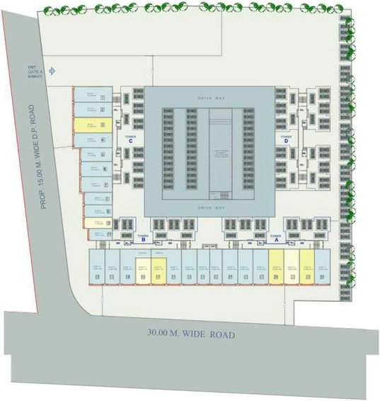 Master Plan of Deepak Sunflower City in Pathardi Phata, Nashik - Image 72327