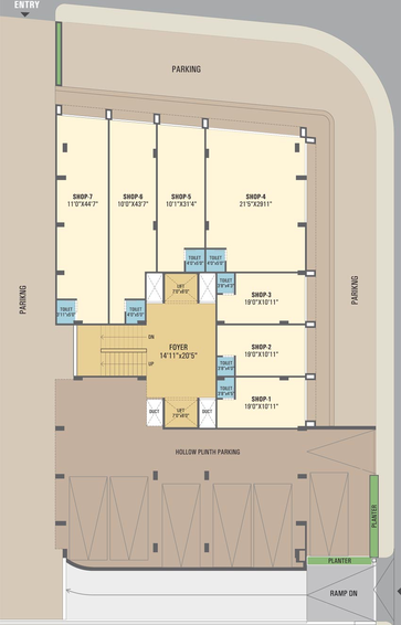 Master Plan of Charming Visva Kunj 2 in South Bopal, Ahmedabad - Image 72883