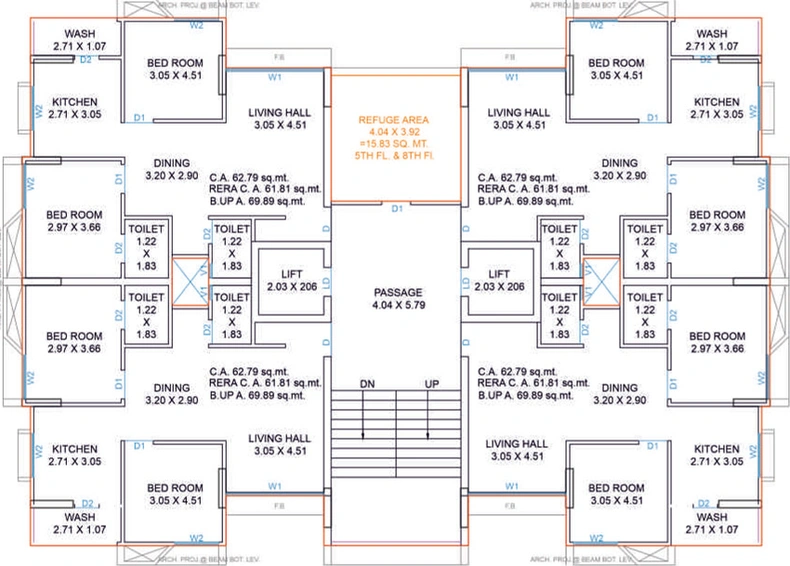 Floor Plan of Hasti Shree Hari Sakar in Punagam, Surat - Image 75984