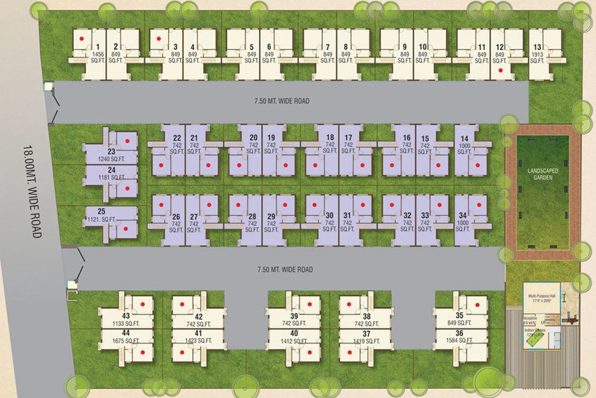 Master Plan of Rosedale Meadows in Gotri, Vadodara - Image 70324
