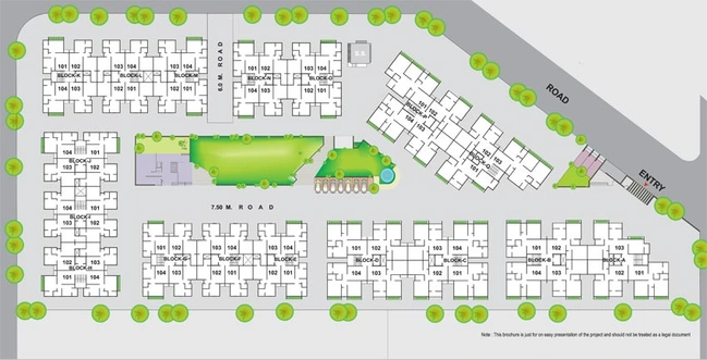 Master Plan of Suryam Greens in Vastral, Ahmedabad - Image 72029