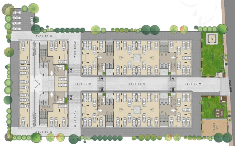 Master Plan of Gopinath Shree Hari Nirmana in Dindoli, Surat - Image 70701