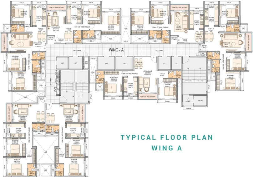 Floor Plan of Sheth Vasant Blossom in Andheri East, Mumbai - Image 24179