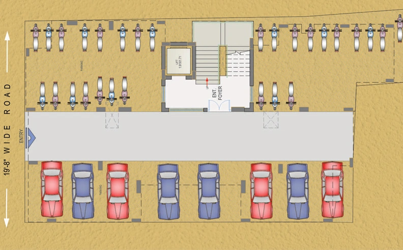 Master Plan of Ajit Ishwar Krupa Residency in Jahangirabad, Surat - Image 71687