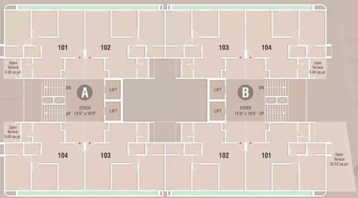 Floor Plan of Vivaan Eminence in Zundal, Ahmedabad - Image 73506