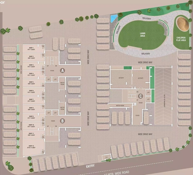 Master Plan of Vivaan Eminence in Zundal, Ahmedabad - Image 73507