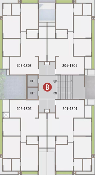 Floor Plan of Vivaan Ixora in Zundal, Ahmedabad - Image 70350