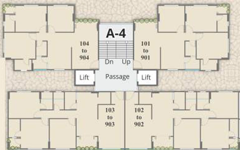 Floor Plan of Samanvay Splendid in Sevasi, Vadodara - Image 71336