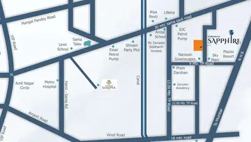 Location of Samanvay Sapphire - Image 71135