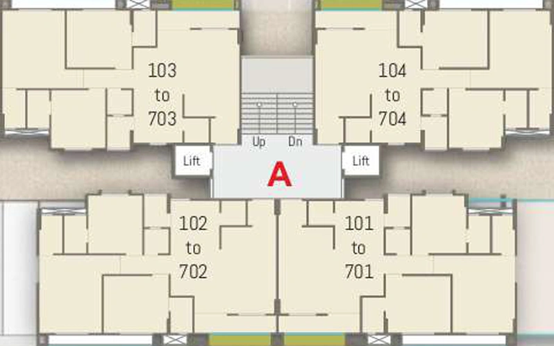 Floor Plan of Samanvay Samipya in Harni, Vadodara - Image 71042
