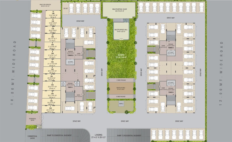 Master Plan of Samanvay Symphony in Waghodia Road, Vadodara - Image 103481
