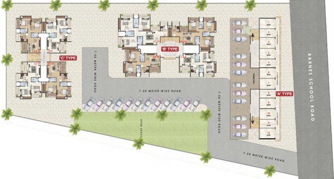 Master Plan of Karda Hari Sparsh 3 in Deolali Gaon, Nashik - Image 72519