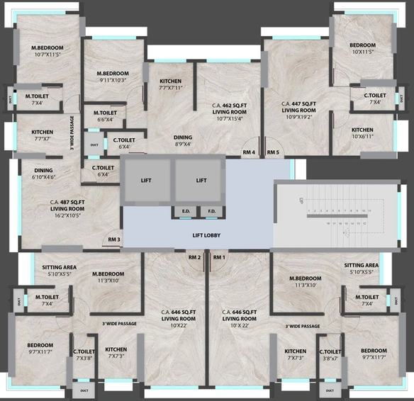 Floor Plan of Shree Park Abode in Dadar West, Mumbai - Image 24244