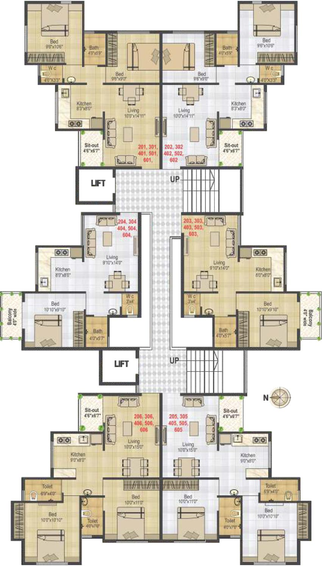 Floor Plan of Nirman Nakshatra in Panchavati, Nashik - Image 72187