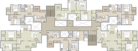 Floor Plan of Roongta Shree Tirumala Bhumika B in Uttara Nagar, Nashik - Image 72547
