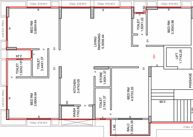 4 BHK Flat in Primula Suryam Primrose in Pal Gam, Surat - Image 587647
