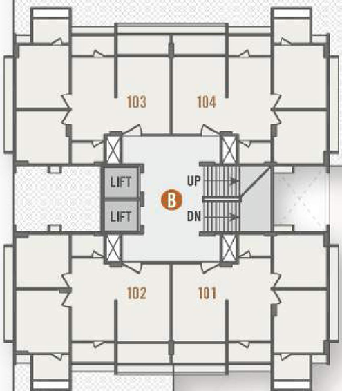 Floor Plan of Arise Ananta in Gota, Ahmedabad - Image 70450
