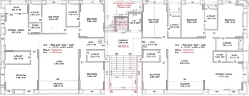 Floor Plan of VG Shivansh Heights in Adajan, Surat - Image 71409
