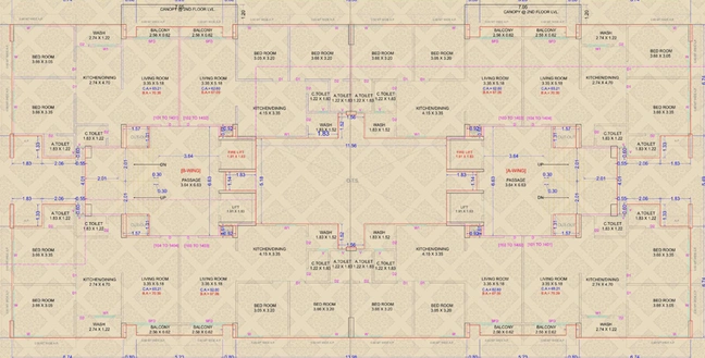 Floor Plan of Eden Imperia in Mota Varachha, Surat - Image 70825