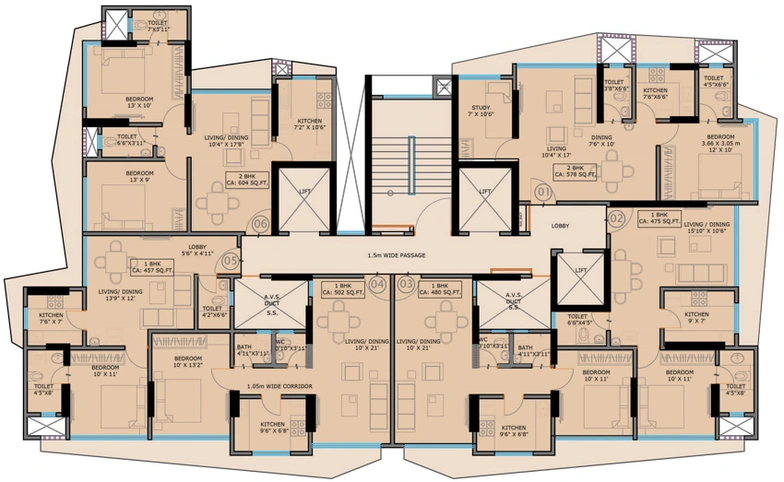 Floor Plan of SMGK Urbana in Jogeshwari West, Mumbai - Image 24360