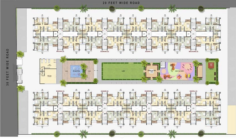 Master Plan of Samraat Symphony in Pathardi Phata, Nashik - Image 72293