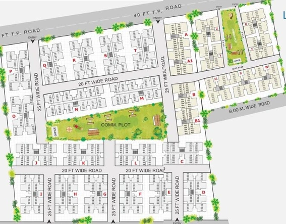 Master Plan of Aroma Aakruti Township in Narol, Ahmedabad - Image 72943