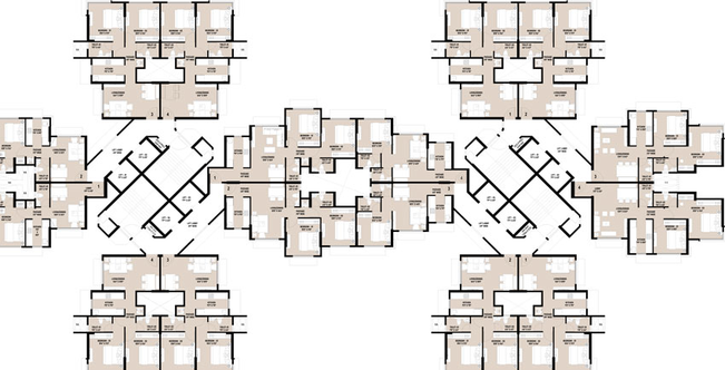 Floor Plan of VKG Beverly Hills in Andheri East, Mumbai - Image 87043