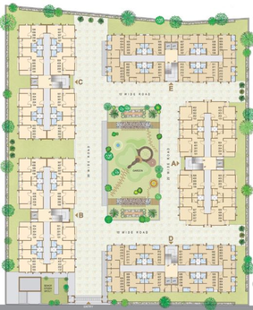 Master Plan of Aroma Aakruti Apartment in Vastral, Ahmedabad - Image 72827